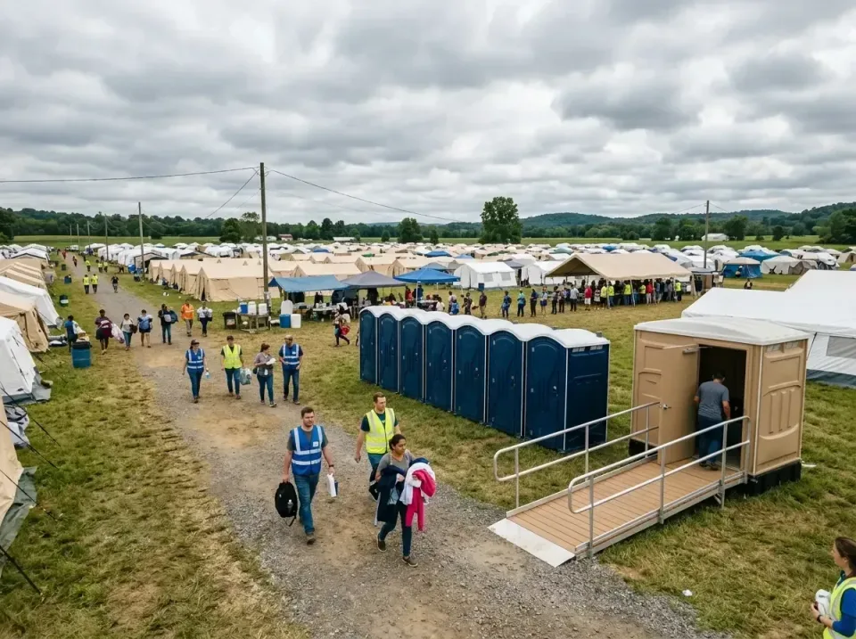 disaster-relief-camp-restrooms-010 — frequently asked questions, Dumpster & Portable Bathrooms Rental in Mount Carmel, IL